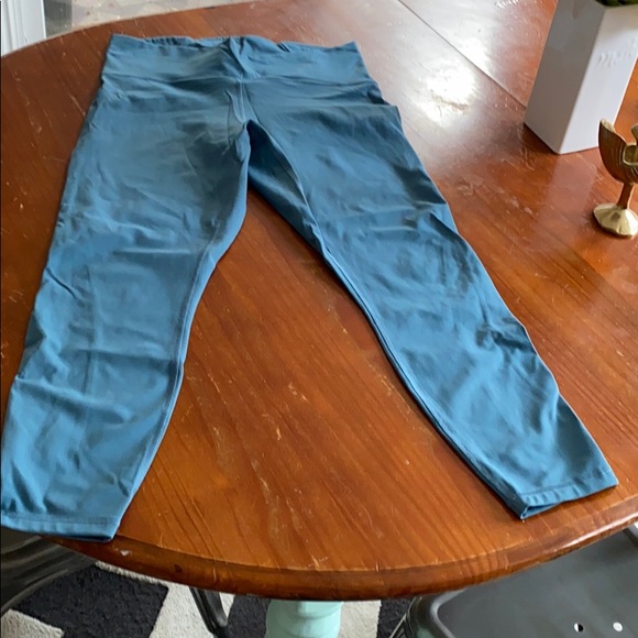 lululemon athletica Other - Teal cropped lululemon leggings/mesh along sides